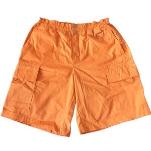 Urban Outfitters Long Cargo Shorts Women's Small Orange